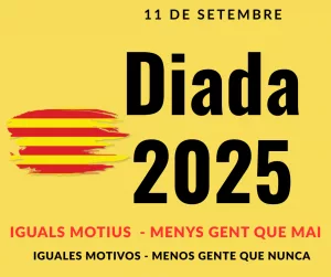 Lee más sobre el artículo Diada 2025: iguales motivos y menos gente que nunca.