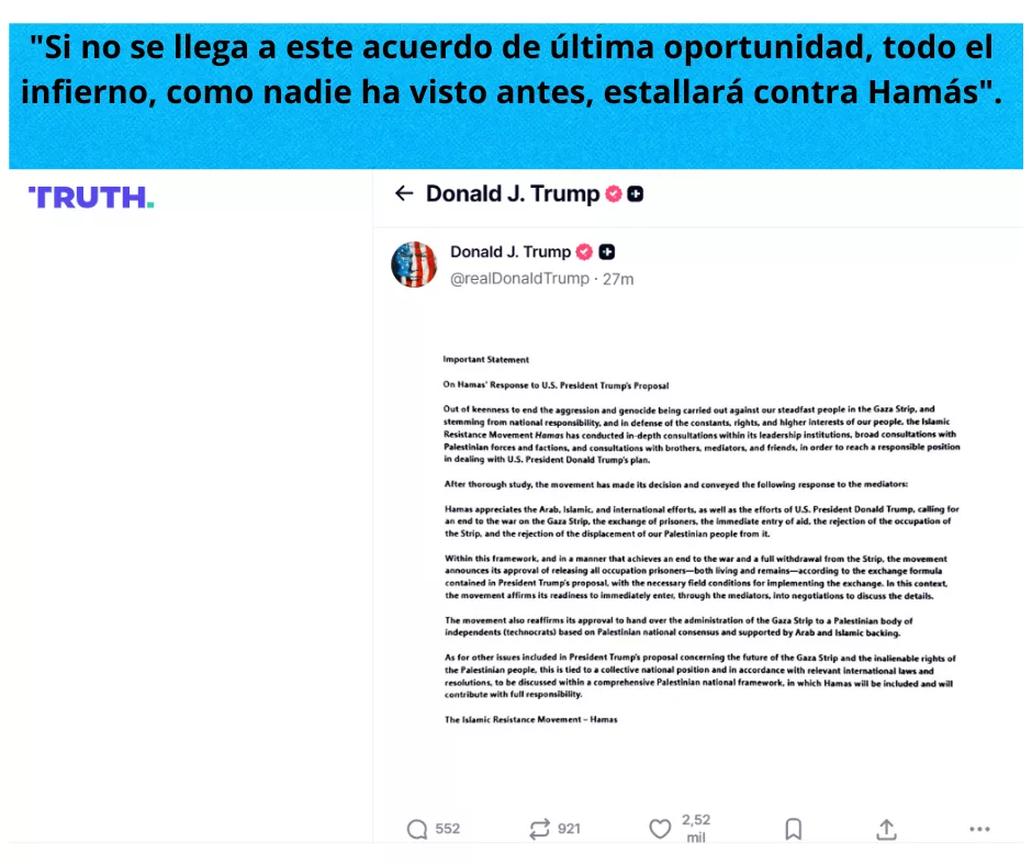 Lee más sobre el artículo La amenaza de Trump a Hamás.