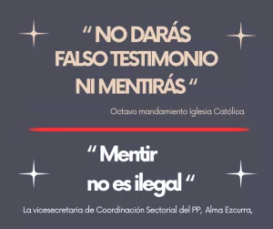 Lee más sobre el artículo «Mentir no es ilegal» según el PP.