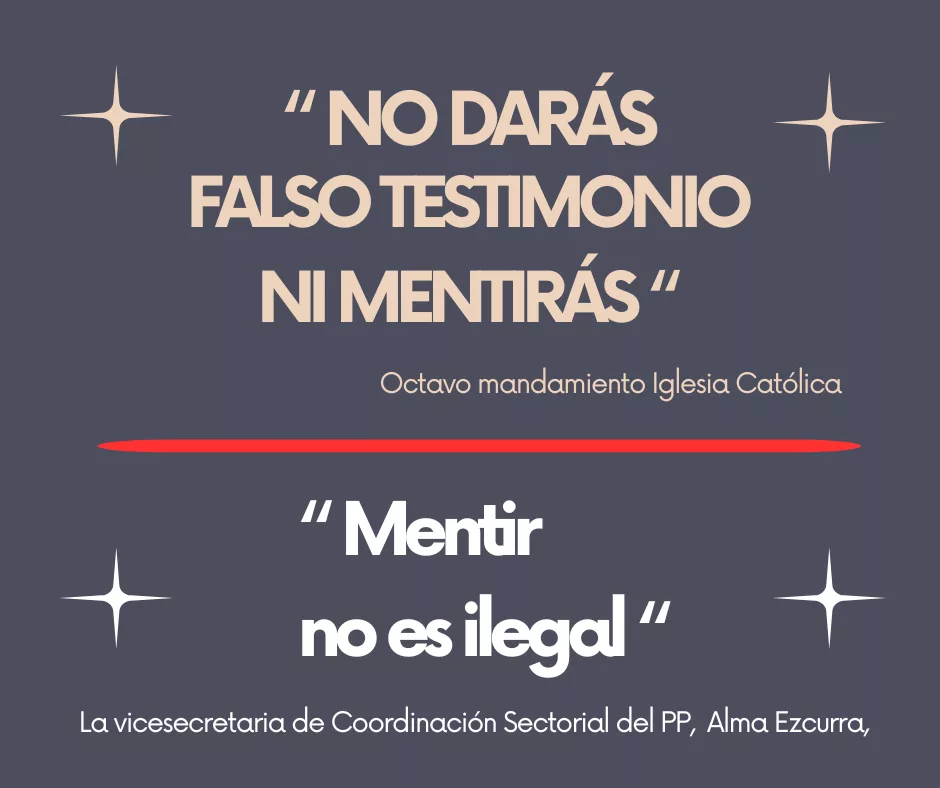 Lee más sobre el artículo «Mentir no es ilegal» según el PP.