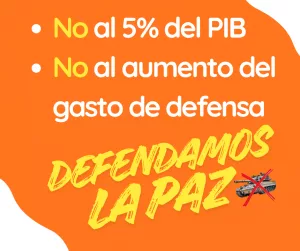 Lee más sobre el artículo No al aumento del gasto militar en España.