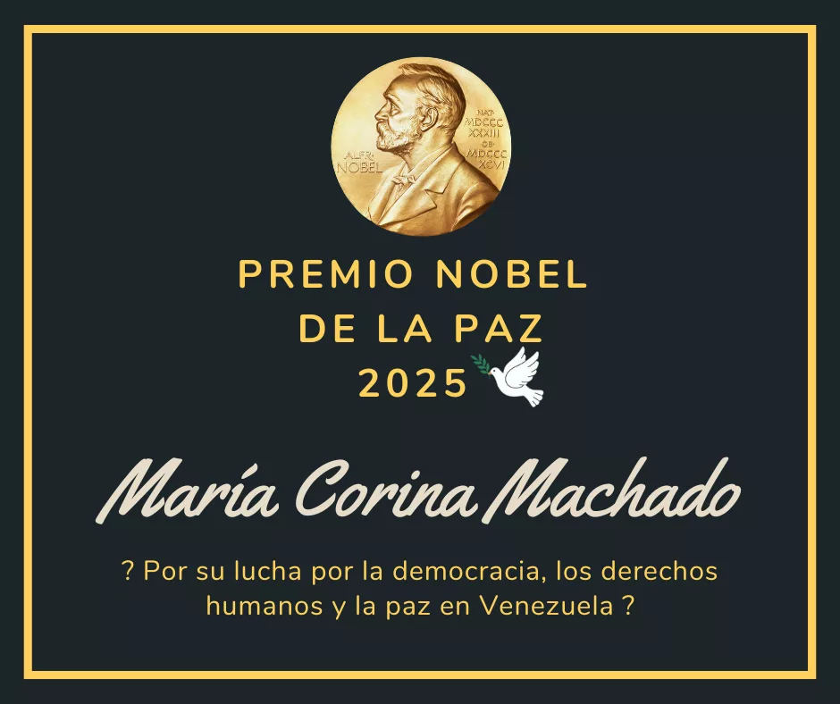 Lee más sobre el artículo Nobel de la Paz 2025, contra la dictadura venezolana.