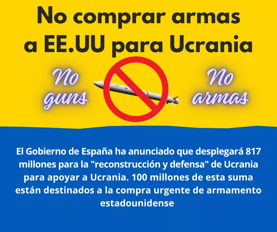 Lee más sobre el artículo No comprar armas a EE.UU para Ucrania.