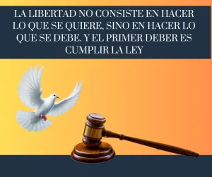 Lee más sobre el artículo Sin ley no hay libertad.