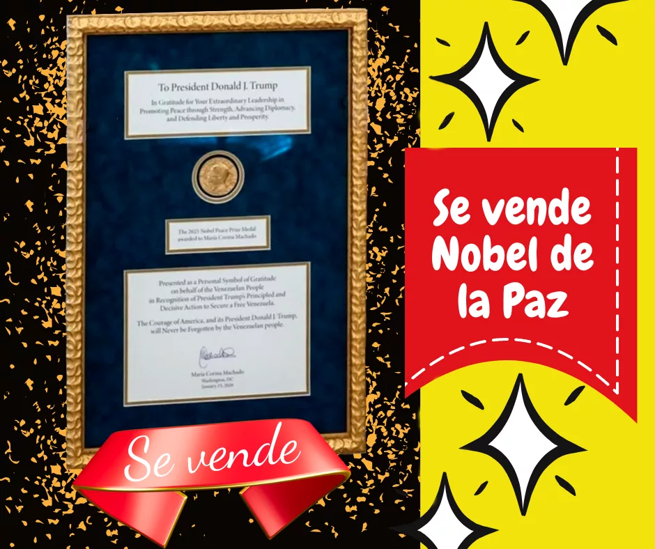 Lee más sobre el artículo Se vende Nobel de la Paz.