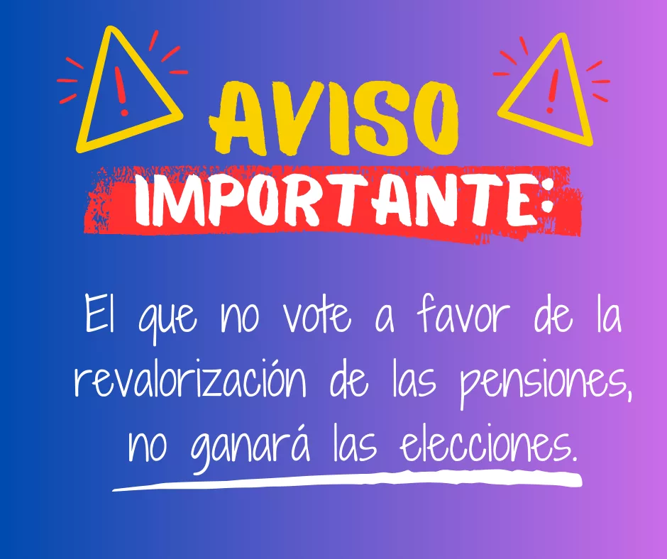 aviso revalorización de las pensiones