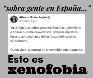 Lee más sobre el artículo Decir «sobra gente en España» es xenofobia.
