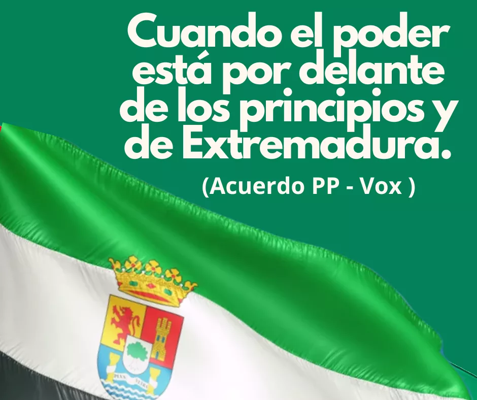 Lee más sobre el artículo El poder por encima de los principios y de Extremadura.