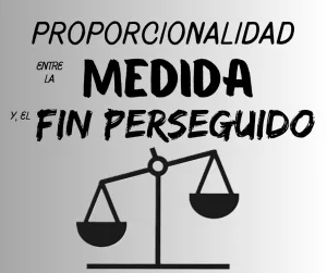 Lee más sobre el artículo Proporcionalidad entre la medida y el fin perseguido.