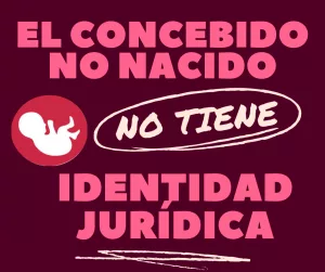 Lee más sobre el artículo El concebido no nacido, no tiene identidad jurídica.